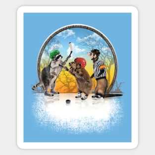 Hockey Critter Classic (Wilderness Smack-down) Sticker